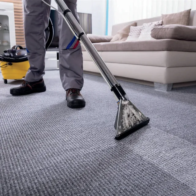 Nettoyage professionnel d'un tapis avec un injecteur-extracteur